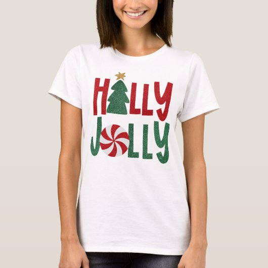 Holly Jolly Sparky Christmas T-shirt (Voorkant)