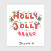 Holly Jolly Sticker (Vel)