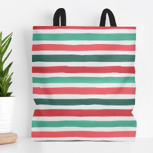 Holly Jolly Stripes Tote Bag