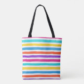 Holly Jolly Stripes Tote Bag (Achterkant)