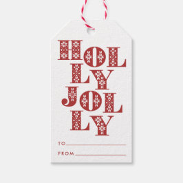 Holly Jolly Sweater Letters Cadeaulabel