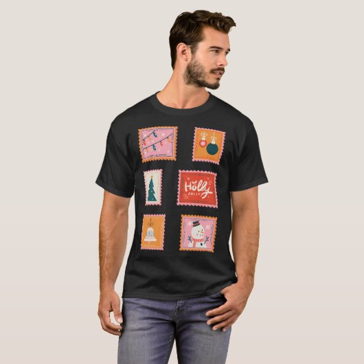 Holly Jolly T-shirt (Voorkant volledig)