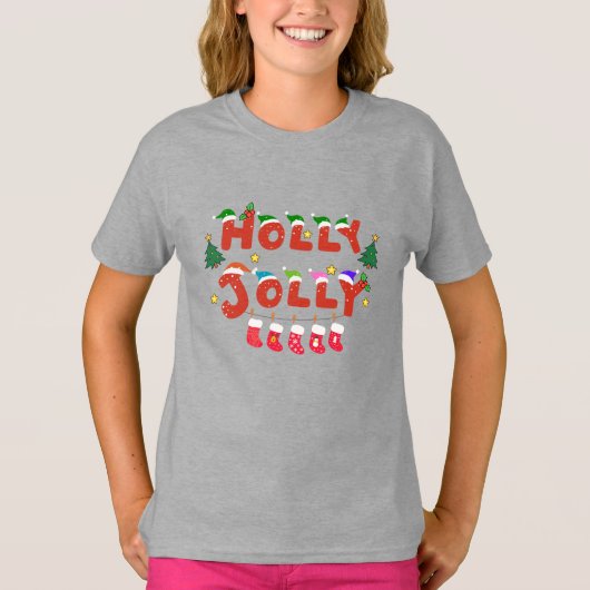 Holly Jolly T-shirt (Voorkant)