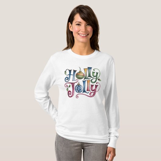 Holly Jolly T-Shirt (Voorkant volledig)
