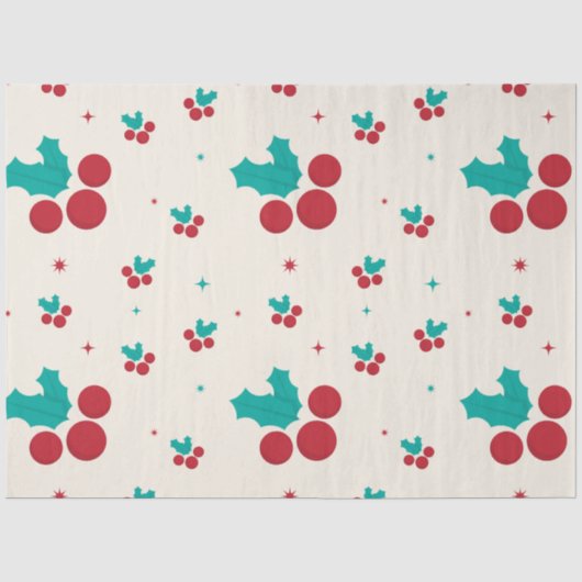 Holly Jolly Tissue Paper Tissuepapier (Voorkant)
