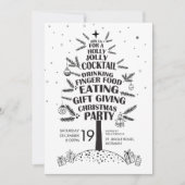 Holly Jolly Tree-kerstfeestdag Kaart (Voorkant)