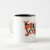 Holly Jolly Tweekleurige Koffiemok (Voorkant links)