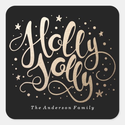 Holly Jolly | Vakantie Stickers (Voorkant)