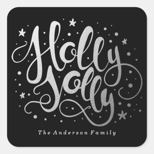 Holly Jolly | Vakantie Stickers (Voorkant)