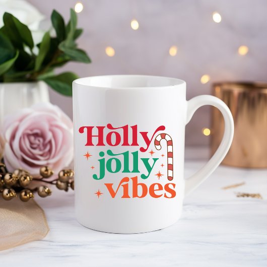 Holly jolly vibes Drink Koffie Mok