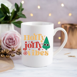 Holly jolly vibes Drink Koffie Mok