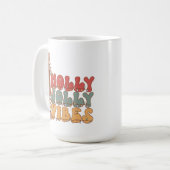 Holly jolly vibes: Kerst Drink Koffie Mok (Voorkant links)