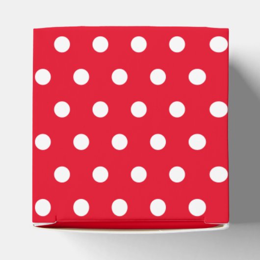 Holly Jolly Vibes, Kerst Retro Red Script stippen Bedankdoosjes (Bovenkant)