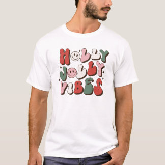 Holly Jolly Vibes Kerstmis T-shirt