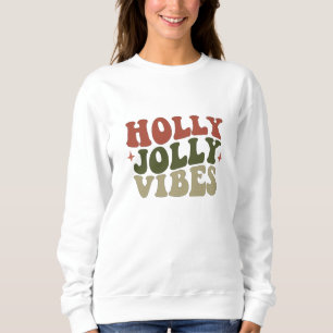 Holly Jolly Vibes Retro 1960 kerstcadeau Trui