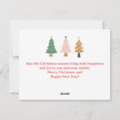 Holly Jolly Vibes retro chique kerst foto Feestdagenkaart (Achterkant)