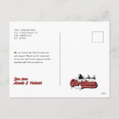 "Holly Jolly Vibes" Retro Kerstverlichting Foto Feestdagenkaart (Achterkant)