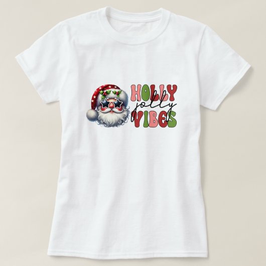 Holly Jolly Vibes T-shirt (Design voorkant)