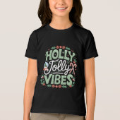 Holly Jolly Vibes Tri-Blend Shirt (Voorkant)