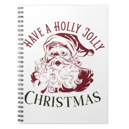 Holly Jolly Vintage Christmas Notitieboek
