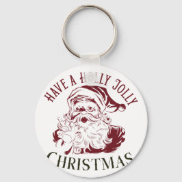 Holly Jolly Vintage Christmas Sleutelhanger