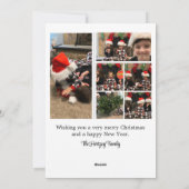 Holly Jolly Wenskaart met kerstmis Feestdagenkaart (Achterkant)