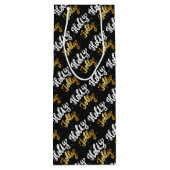 Holly Jolly Wijn Cadeautas (Achterkant)