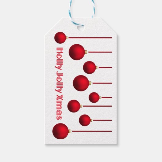 Holly jolly Xmas Cadeaulabel (Voorkant)