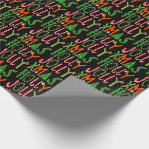 HOLLY JOLLY XMAS Sweet Holiday Kerstmis Cadeaupapier