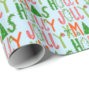 HOLLY JOLLY XMAS Sweet Holiday Kerstmis Cadeaupapier