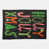 HOLLY JOLLY XMAS Sweet Holiday Kerstmis Theedoek (Horizontaal)