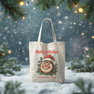 Holly-Jollybun – Grappige Kerst Kaneelrol Grappenm Tote Bag