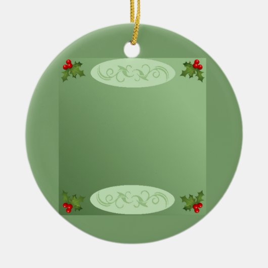 Holly Keramisch Ornament (Voorkant)