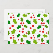 Holly KerstBriefkaart Briefkaart (Voorkant / Achterkant)