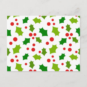 Holly KerstBriefkaart Briefkaart