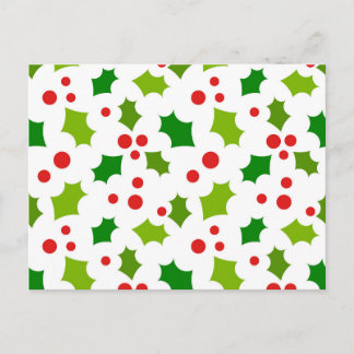 Holly KerstBriefkaart Briefkaart