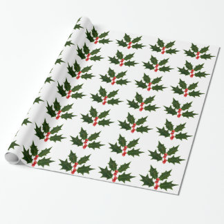 Holly kerstcadeaupapier cadeaupapier