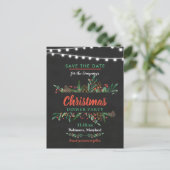 Holly  | Kerstdiner | Vrijdag Aankondigingskaart (Staand voorkant)