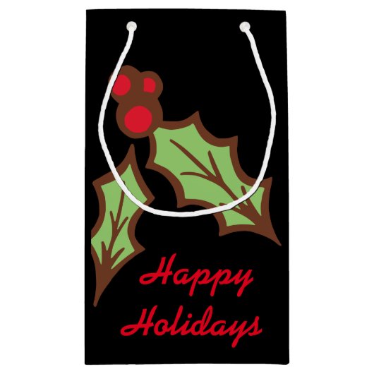 Holly Kerstfeestdag cadeautas (Achterkant)