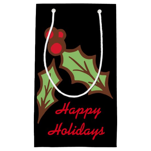 Holly Kerstfeestdag cadeautas (Voorkant)