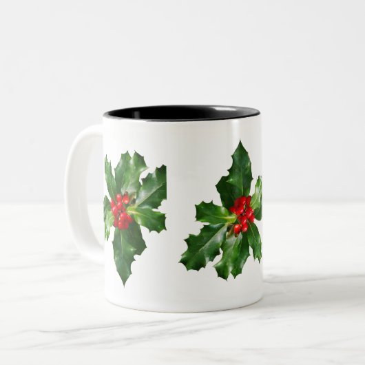 Holly KerstFeestdagen Mok (Voorkant links)