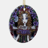 "Holly" kerstfeestfeestdag — versiering Keramisch Ornament (Rechts)