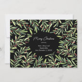 Holly Kerstfoto Feestdagenkaart (Achterkant)