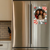  Holly kerstfoto Magneet