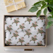 Holly Kerstklep kind Cute Funny Floral Tissuepapier (Geschenk)