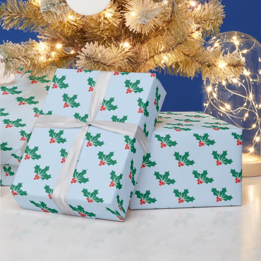 Holly Kerstmis Cadeaupapier (Feestdagen)