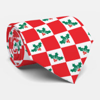Holly Kerstmis met een novelty gevlekt
