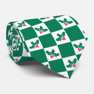 Holly Kerstmis met een novelty gevlekt Stropdas