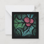 Holly Kerstmis Notitiekaartje (Voorkant)