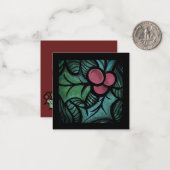 Holly Kerstmis Notitiekaartje (Voorkant / Achterkant in situ)